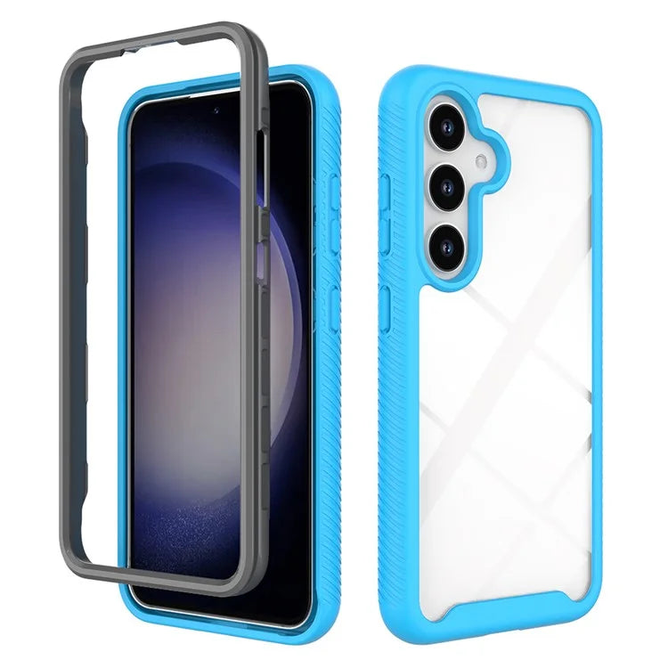 For Samsung Galaxy S24 Case PC+TPU Shock Absorbing Mobile Phone Back Shell