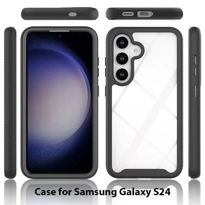 For Samsung Galaxy S24 Case PC+TPU Shock Absorbing Mobile Phone Back Shell