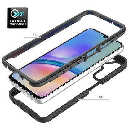 For Samsung Galaxy A05s 4G Case PC+TPU Shockproof Smart Phone Back Shell