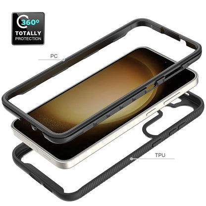For Samsung Galaxy S24+ Case Scratch-resistant PC+TPU Phone Back Protector