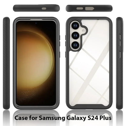 For Samsung Galaxy S24+ Case Scratch-resistant PC+TPU Phone Back Protector