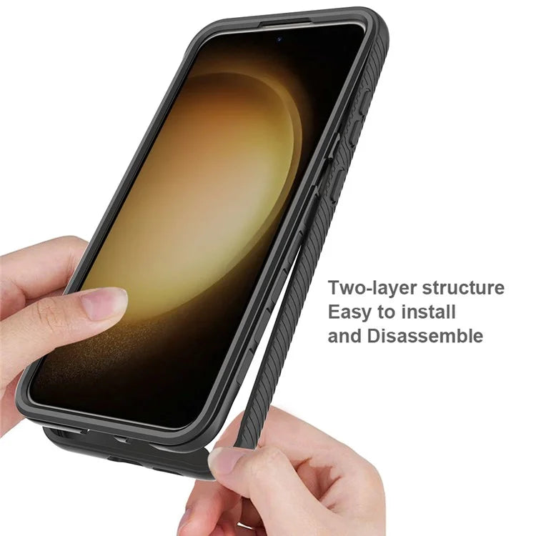 For Samsung Galaxy S24+ Case Scratch-resistant PC+TPU Phone Back Protector