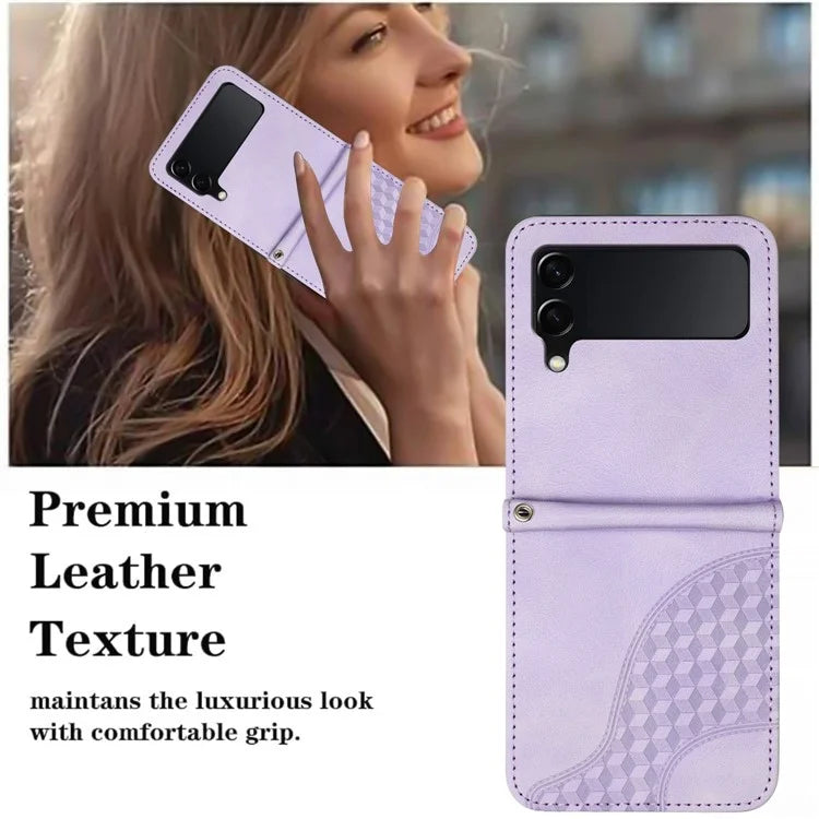 For Samsung Galaxy Z Flip3 5G Phone Case YX0060 Elephant Head Pattern Shockproof Cover