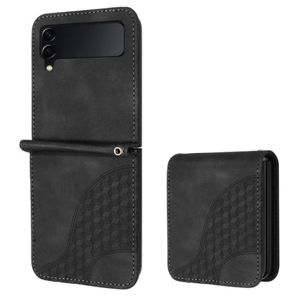For Samsung Galaxy Z Flip3 5G Phone Case YX0060 Elephant Head Pattern Shockproof Cover