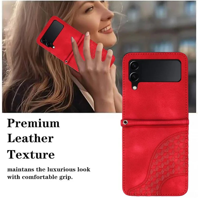 For Samsung Galaxy Z Flip3 5G Phone Case YX0060 Elephant Head Pattern Shockproof Cover