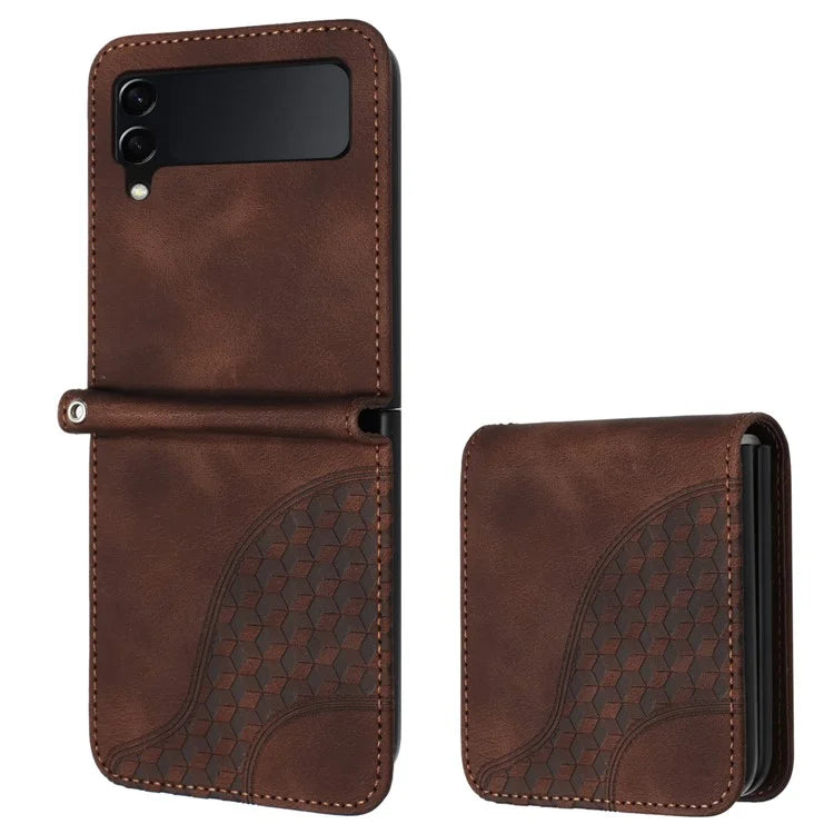 For Samsung Galaxy Z Flip3 5G Phone Case YX0060 Elephant Head Pattern Shockproof Cover