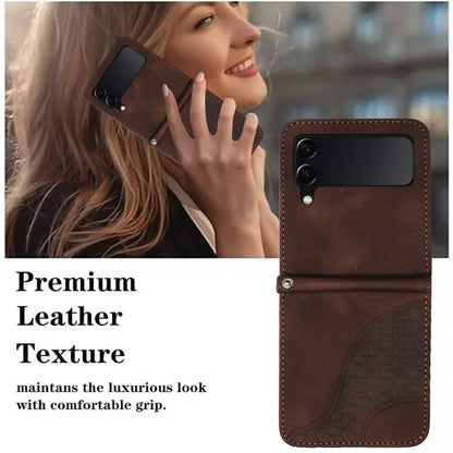 For Samsung Galaxy Z Flip3 5G Phone Case YX0060 Elephant Head Pattern Shockproof Cover