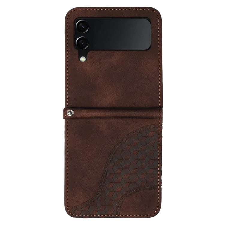 For Samsung Galaxy Z Flip3 5G Phone Case YX0060 Elephant Head Pattern Shockproof Cover