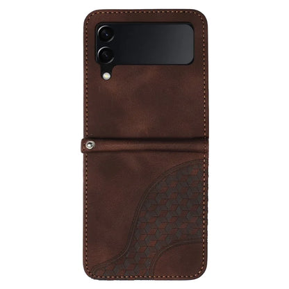 For Samsung Galaxy Z Flip3 5G Phone Case YX0060 Elephant Head Pattern Shockproof Cover