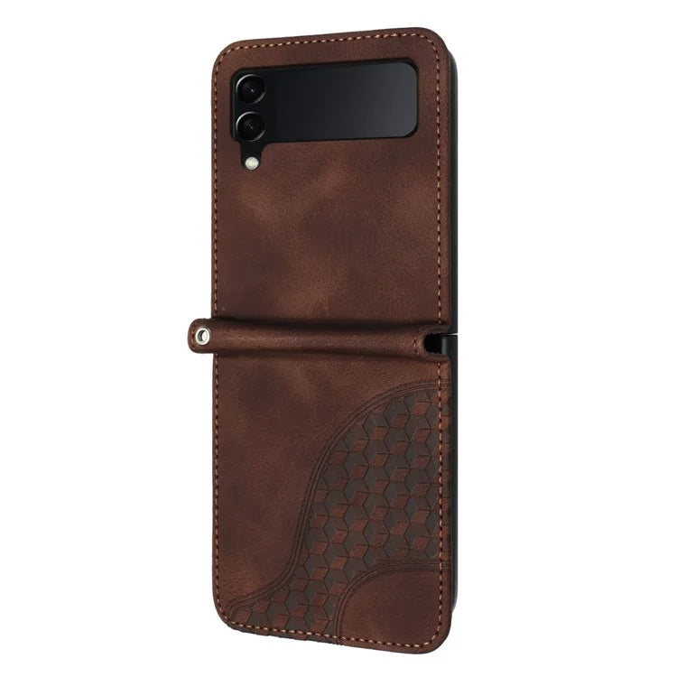 For Samsung Galaxy Z Flip3 5G Phone Case YX0060 Elephant Head Pattern Shockproof Cover