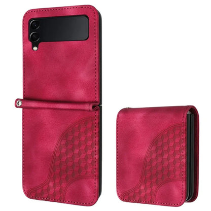 For Samsung Galaxy Z Flip3 5G Phone Case YX0060 Elephant Head Pattern Shockproof Cover