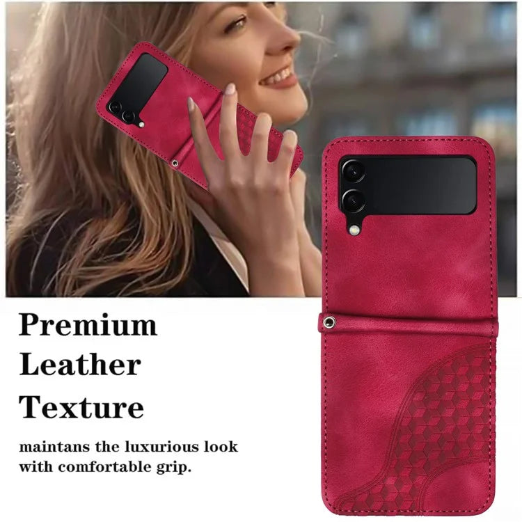 For Samsung Galaxy Z Flip3 5G Phone Case YX0060 Elephant Head Pattern Shockproof Cover