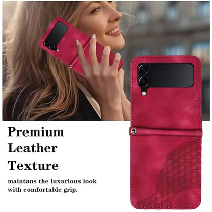 For Samsung Galaxy Z Flip3 5G Phone Case YX0060 Elephant Head Pattern Shockproof Cover
