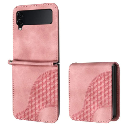 For Samsung Galaxy Z Flip3 5G Phone Case YX0060 Elephant Head Pattern Shockproof Cover