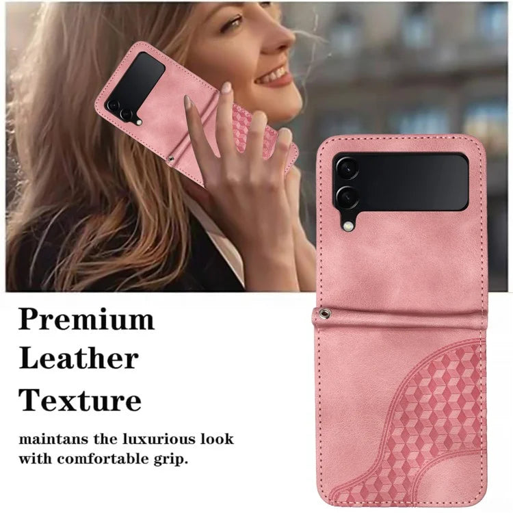 For Samsung Galaxy Z Flip3 5G Phone Case YX0060 Elephant Head Pattern Shockproof Cover