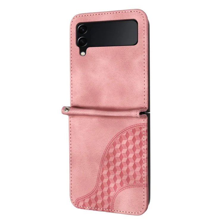 For Samsung Galaxy Z Flip3 5G Phone Case YX0060 Elephant Head Pattern Shockproof Cover