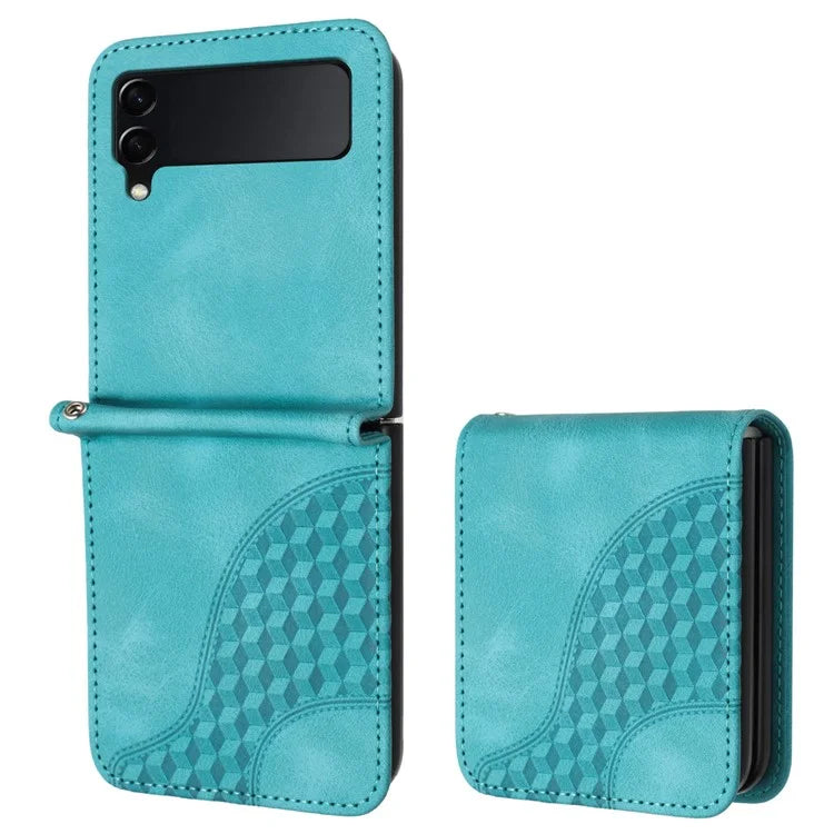 For Samsung Galaxy Z Flip3 5G Phone Case YX0060 Elephant Head Pattern Shockproof Cover