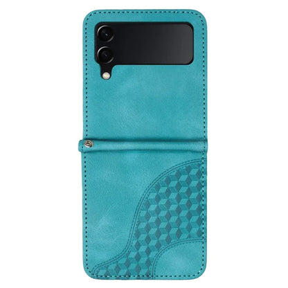 For Samsung Galaxy Z Flip3 5G Phone Case YX0060 Elephant Head Pattern Shockproof Cover