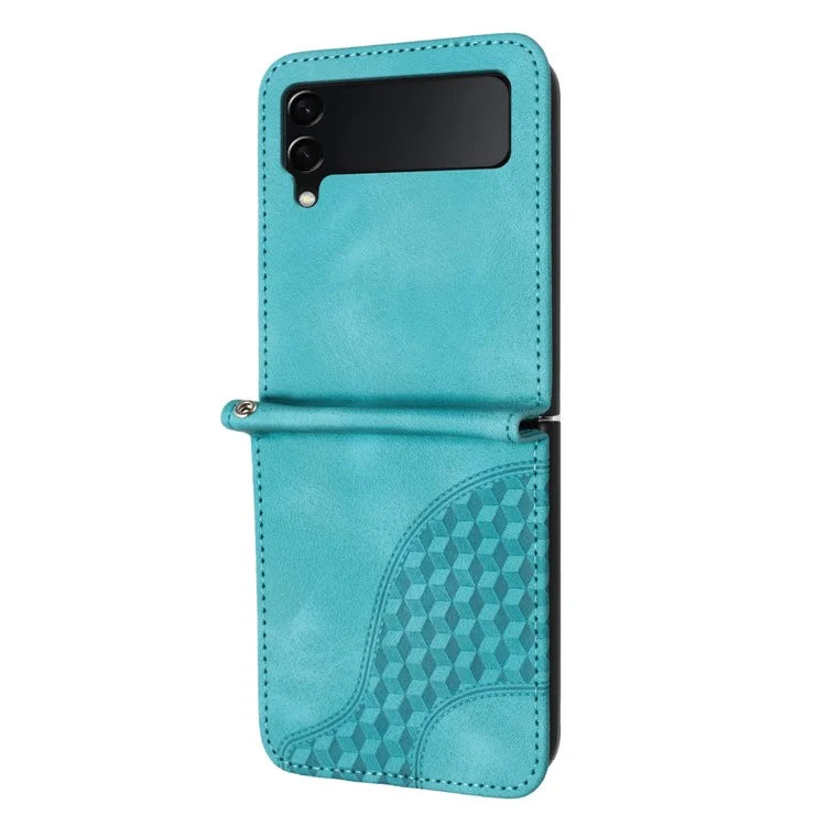 For Samsung Galaxy Z Flip3 5G Phone Case YX0060 Elephant Head Pattern Shockproof Cover