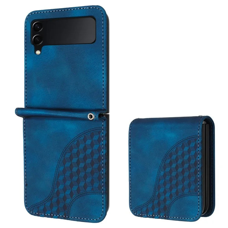 For Samsung Galaxy Z Flip3 5G Phone Case YX0060 Elephant Head Pattern Shockproof Cover