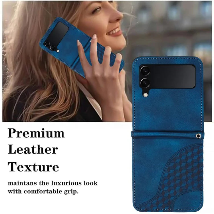 For Samsung Galaxy Z Flip3 5G Phone Case YX0060 Elephant Head Pattern Shockproof Cover