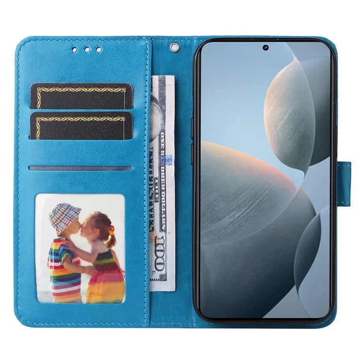 For Xiaomi Redmi K70E 5G / Poco X6 Pro 5G Case Wallet Imprinted PU Leather Phone Stand Cover