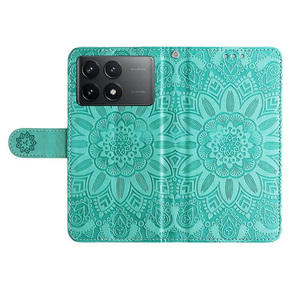 For Xiaomi Redmi K70E 5G / Poco X6 Pro 5G Case Wallet Imprinted PU Leather Phone Stand Cover