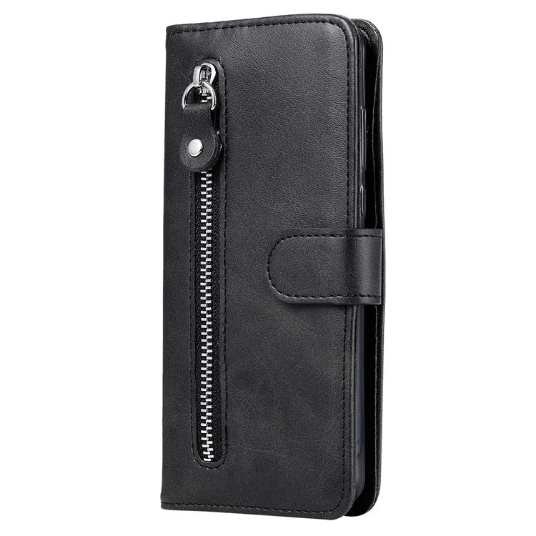 For Xiaomi Redmi K70E 5G / Poco X6 Pro 5G Magnetic Case PU Leather Zipper Pocket Phone Wallet Cover
