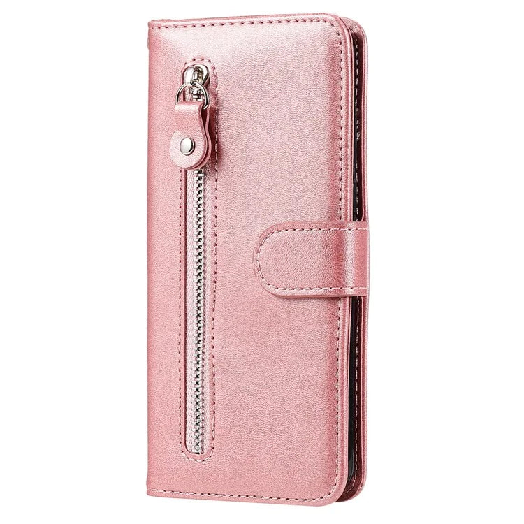 For Xiaomi Redmi K70E 5G / Poco X6 Pro 5G Magnetic Case PU Leather Zipper Pocket Phone Wallet Cover