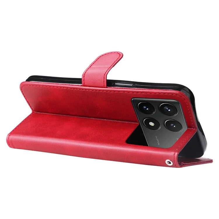 For Xiaomi Redmi K70E 5G / Poco X6 Pro 5G Magnetic Case PU Leather Zipper Pocket Phone Wallet Cover