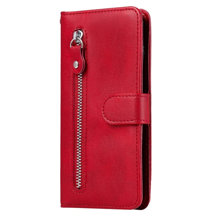 For Xiaomi Redmi K70E 5G / Poco X6 Pro 5G Magnetic Case PU Leather Zipper Pocket Phone Wallet Cover