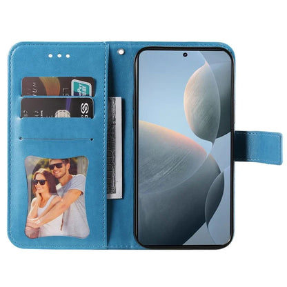 For Xiaomi Redmi K70E 5G / Poco X6 Pro 5G Case Flip Cover Flower PU Leather Wrist Strap Phone Shell