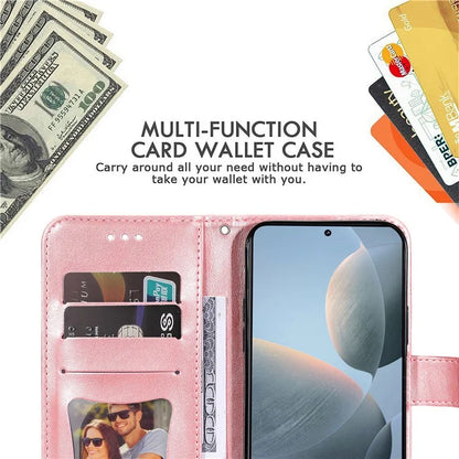For Xiaomi Redmi K70E 5G / Poco X6 Pro 5G Case Flip Cover Flower PU Leather Wrist Strap Phone Shell