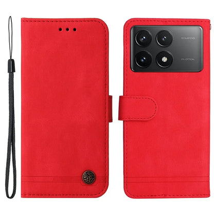 For Xiaomi Redmi K70E 5G / Poco X6 Pro 5G Case Skin-Touch Feeling Wallet Leather Cover Phone Shell