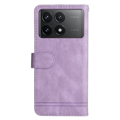 For Xiaomi Redmi K70E 5G / Poco X6 Pro 5G Case Skin-Touch Feeling Wallet Leather Cover Phone Shell