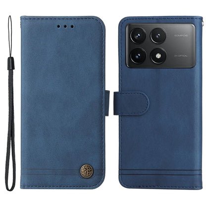 For Xiaomi Redmi K70E 5G / Poco X6 Pro 5G Case Skin-Touch Feeling Wallet Leather Cover Phone Shell