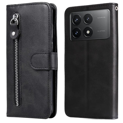 For Xiaomi Redmi K70 5G / K70 Pro 5G Case Calf Texture Anti-drop Card Holder Smartphone Cover