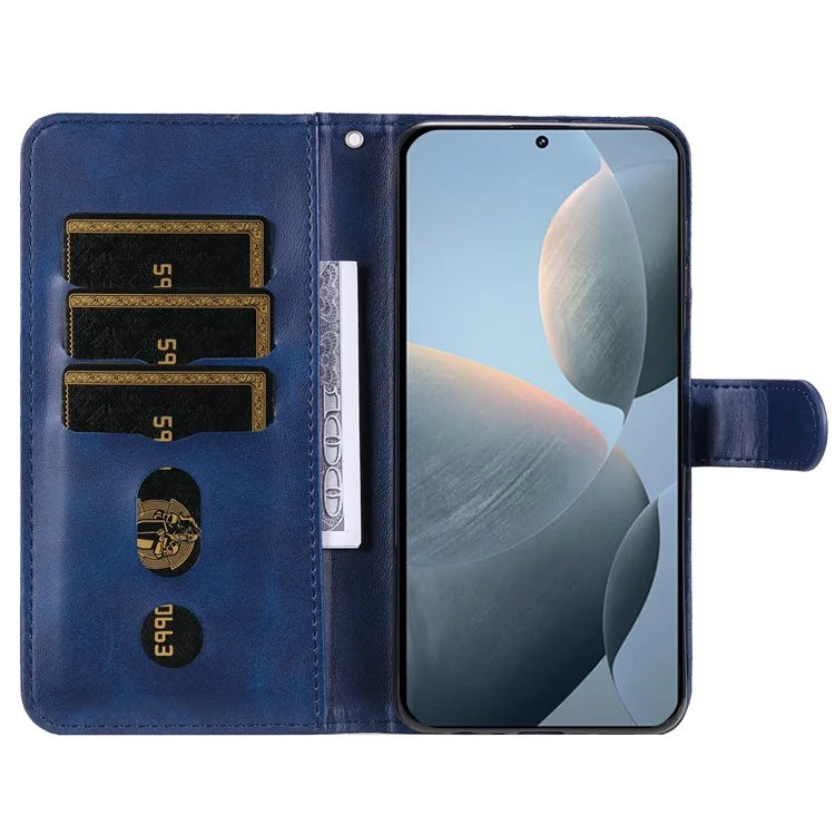 For Xiaomi Redmi K70 5G / K70 Pro 5G Case Calf Texture Anti-drop Card Holder Smartphone Cover