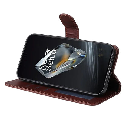 For OnePlus 12 5G Cell Phone Case Wrist Strap Leather Phone Cover Wallet with Stand