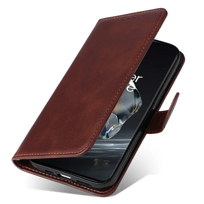 For OnePlus 12 5G Cell Phone Case Wrist Strap Leather Phone Cover Wallet with Stand