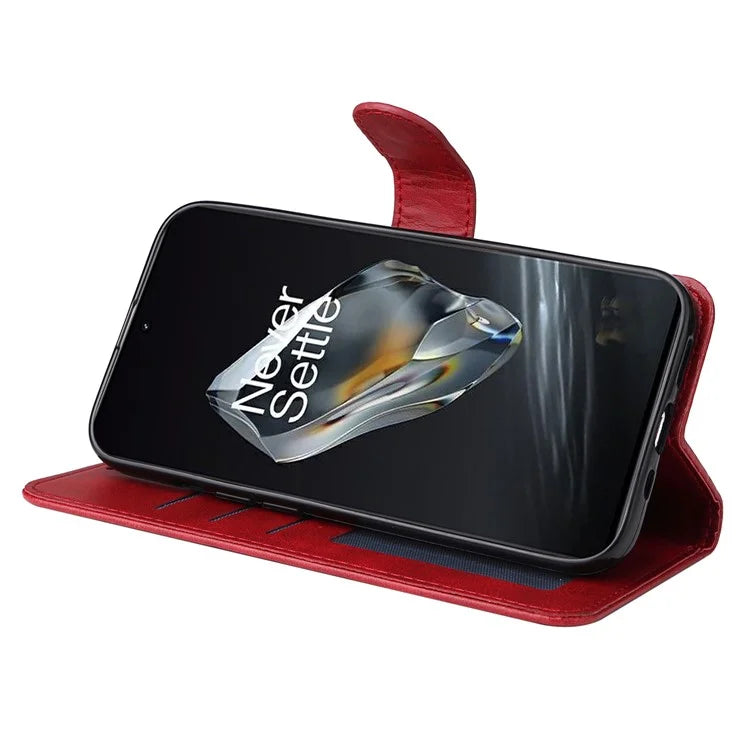 For OnePlus 12 5G Cell Phone Case Wrist Strap Leather Phone Cover Wallet with Stand