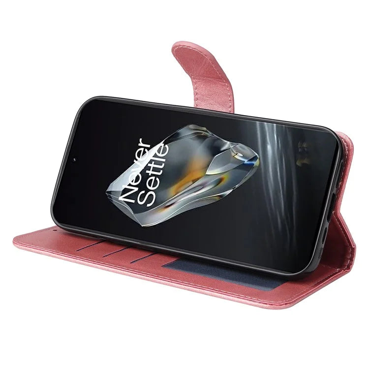 For OnePlus 12 5G Cell Phone Case Wrist Strap Leather Phone Cover Wallet with Stand