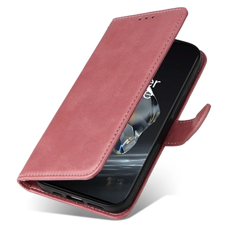 For OnePlus 12 5G Cell Phone Case Wrist Strap Leather Phone Cover Wallet with Stand