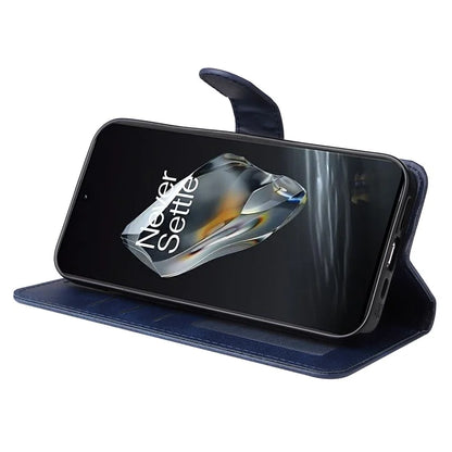 For OnePlus 12 5G Cell Phone Case Wrist Strap Leather Phone Cover Wallet with Stand