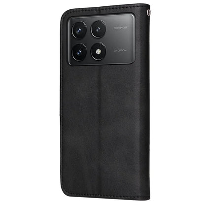 For Xiaomi Redmi K70 Pro 5G / K70 5G Case Leather Cover Wallet Stand Phone Shell with Strap