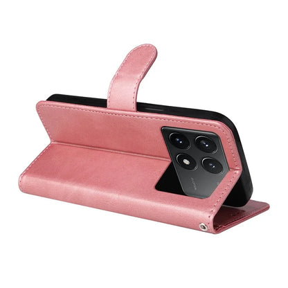 For Xiaomi Redmi K70 Pro 5G / K70 5G Case Leather Cover Wallet Stand Phone Shell with Strap
