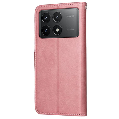 For Xiaomi Redmi K70 Pro 5G / K70 5G Case Leather Cover Wallet Stand Phone Shell with Strap