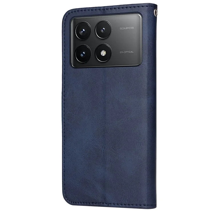 For Xiaomi Redmi K70 Pro 5G / K70 5G Case Leather Cover Wallet Stand Phone Shell with Strap