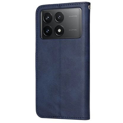 For Xiaomi Redmi K70 Pro 5G / K70 5G Case Leather Cover Wallet Stand Phone Shell with Strap