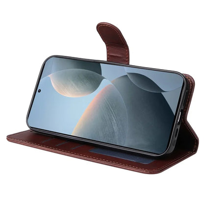 For Xiaomi Redmi K70E 5G / Poco X6 Pro 5G Wallet Phone Case Wrist Strap Leather Phone Cover with Stand